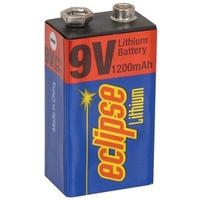 Lithium 9V Battery 1200mAh Eclipse