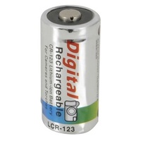 Rechargeable 3V Lithium Ion CR123A Battery