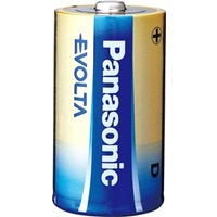 Panasonic Evolta Premium Alkaline Batteries- D 2 Pack