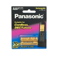 Panasonic Cordless Phone battery Ni-MH 1.2V 650mAH - AAA 2 Pack