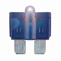 15A Blade Fuse with LED Indicator - Blue