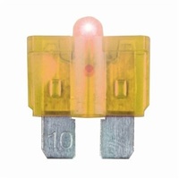 20A Blade Fuse with LED Indicator - Yellow