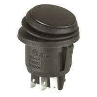IP65 Rated Round Rocker Switches DPDT 250VAC 6A
