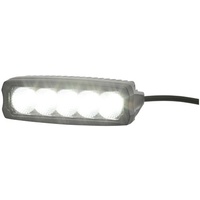 2,250 Lumen Single Row LED Worklight, Flood Beam, Black