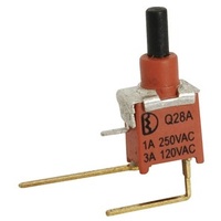SWITCH PCB PUSH MOM S/MINI SPST HRZ R/A
