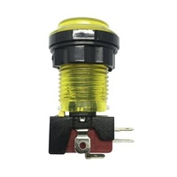 Yellow  Illuminated Arcade Button