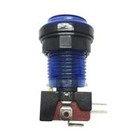 Blue Illuminated Arcade Button