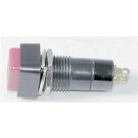Pushbutton PUSH-ON MOMENTARY SPST RED ACTUATOR