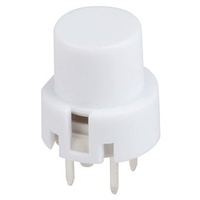 White Snap Action Keyboard Switch - PCB Mount