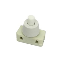 240V 2A Bed Lamp Style Pushbutton Switch SPST AM-SP0735