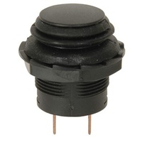 Black Momentary IP65 Pushbutton Switch