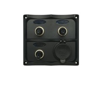 3 Switch Panel with Dual USB 4.2A Socket