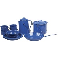 13 Piece Steel Enamelware Set