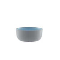 14.6cm Grey and Blue Plastic Bowl