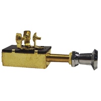 3 position Brass Switch TEK09220mm long thread for mounting through a 9mm holeThe switch position are as follows:  - OFF- ON 1- ON All