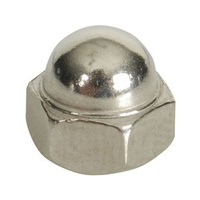 316 Two Piece Dome - Stainless Steel  - M6 - Pack of 4