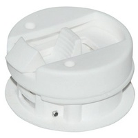 Round Style Flush Latches - Fit up to 7/8" Door White