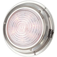 140mm Cool White and Red LED Stainless Steel Dome Light