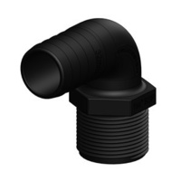 Hose Tail to BSP Male Elbow - 32mm (1-1/4") Hose to 1-1/4" BSP Thread