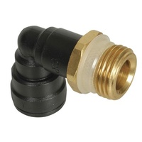Speedfit Adaptors (Connection Pieces) - 12mm Hose to 1/2" BSP Male Elbow (Brass)