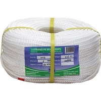 Standard Quality Polyethylene Staple (Silver Ropes) - 20mm Three Strand