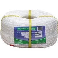Standard Quality Polyethylene Staple (Silver Ropes) - 24mm Three Strand