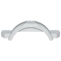 White Plastic Mudguard for 9-10" Wheel