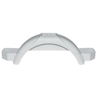 White Plastic Mudguard for 13" Wheel