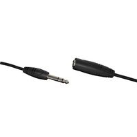 6.5mm Stereo Plug to 6.5mm Stereo Socket Curly Cable - 6m