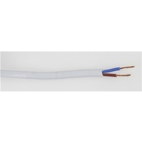 Fig 8 White AC Mains Cable. Per Metre