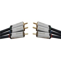RGB Component Video 3xRCA Plugs to 3xRCA Plugs - 1.5m