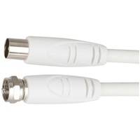 F Plug to TV Coaxial Plug Cable - 1.5m