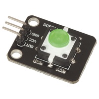 LED Pushbutton Module for Arduino XC3722A simple pushbutton module with a green LED, ideal for adding an input to a breadboard design or other project