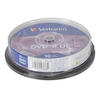 Verbatim DVD+R DL 8.5GB 8x Spindle 10 Pack