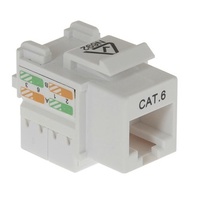 RJ45 Cat 6 Keystone Socket - White