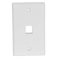 Keystone Wall Plate Single White