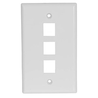 Keystone Wall Plate Triple White