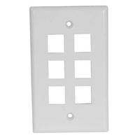 Keystone Wall Plate 6 Way