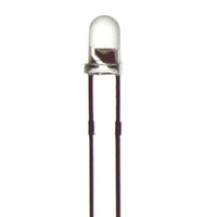 Red 3mm LED 1500mCd Round Clear