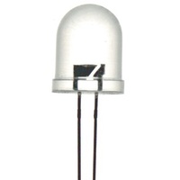 Red 10mm LED 5600mcd Round Clear