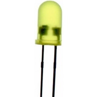 Yellow 5mm LED Flashing 35mcd Round Diffused