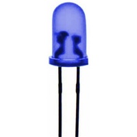 Blue 5mm LED Flashing 900mcd Round Diffused