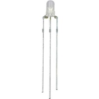 Tricolour Red/Green/Orange 3mm LED 4.5/6mcd Round Diffused