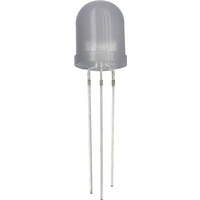 Tricolour Red/Green/Orange 10mm LED 10mcd Round Diffused