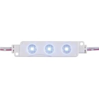 IP65 LED Light Module String, 10x 3x3528-LEDs, Blue