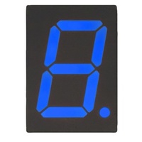 Blue 7 segment LED display