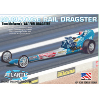   Atlantis 1/24 Tom McEwen Mongoose Front Engine Rail Dragster Plastic Model Kit  AMCM5695