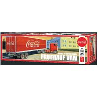 AMT 1109 1/25 Fruehauf Beaded Van Semi Trailer (Coca-Cola) Plastic Model Kit