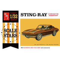 AMT 1112 1/32 1963 Chevy Corvette Plastic Model Kit 
