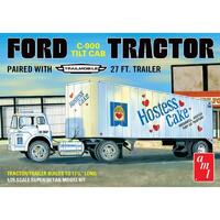 AMT 1/25 FORD C600 HOSTESS TRUCK WITH TRAILER PLASTIC MODEL KIT AMT1221